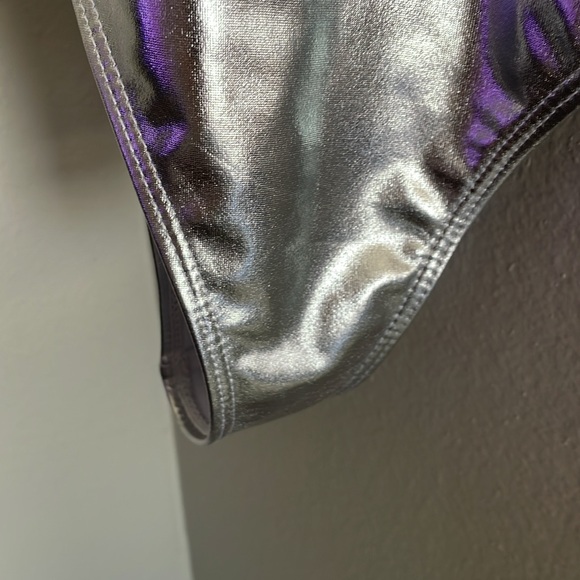 Silver metálica  strashy swimsuit L super cute - Picture 3 of 4